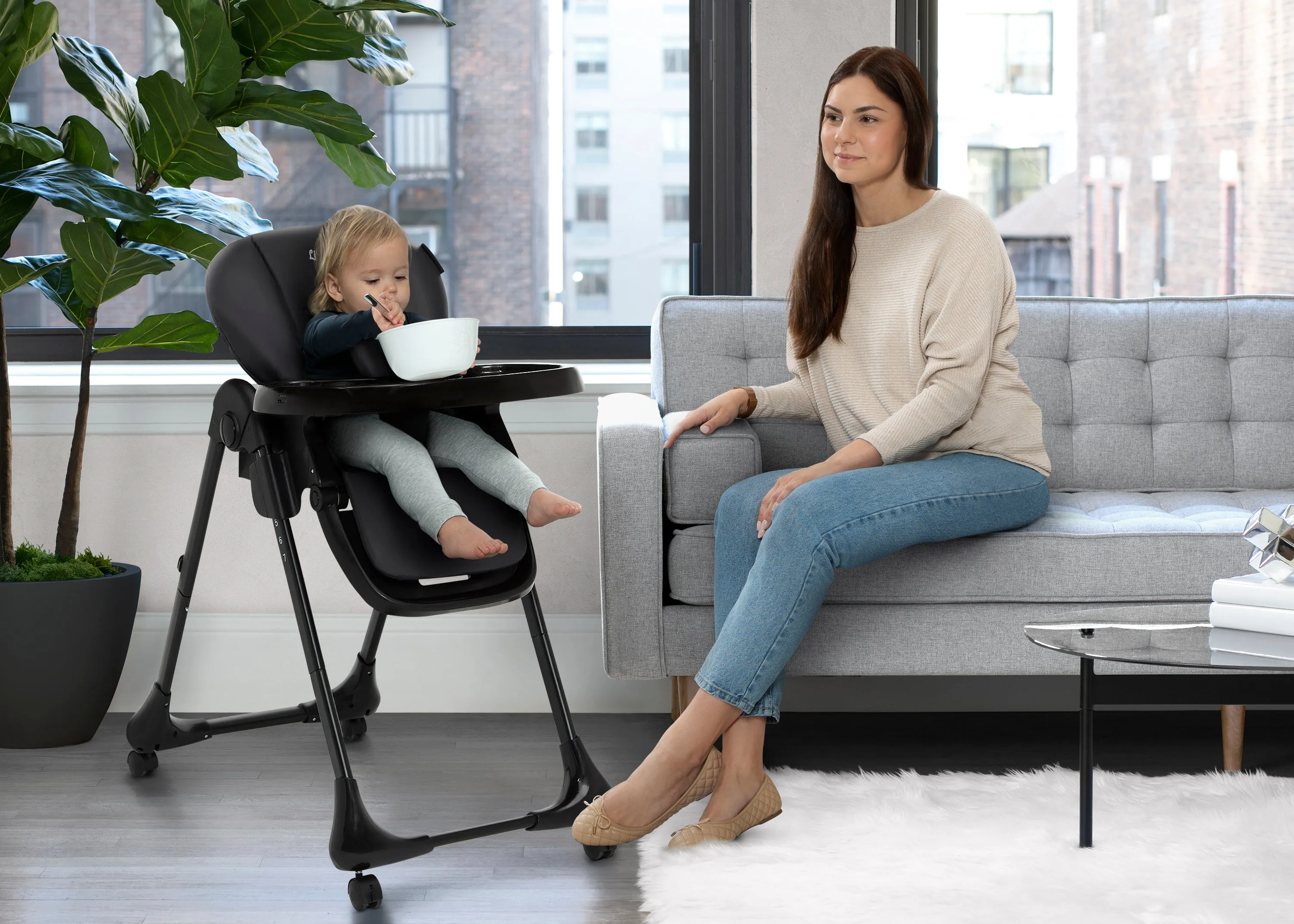 2-in-1 SlimFold High Chair for Babies and Toddler