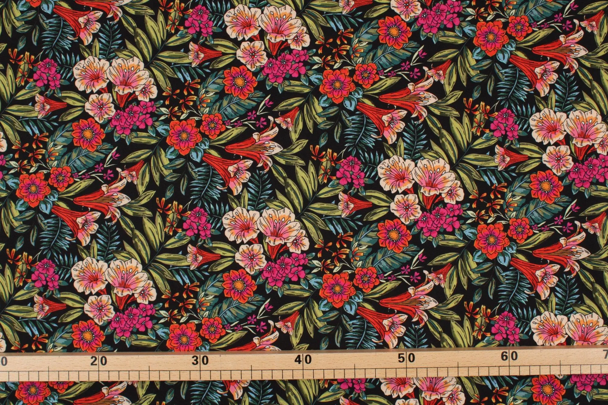 20 MTS ROLL - Stretch Matt Satin - Floral print - OFFER: 3€/MT