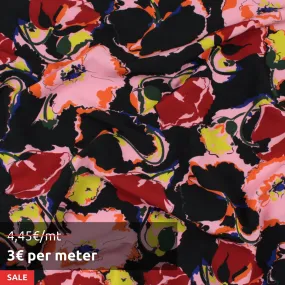 20 MTS ROLL - Stretch Matt Satin - Floral print - OFFER: 3€/MT