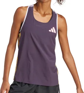 adidas Adizero Promo Womens Running Vest Tank Top - Purple