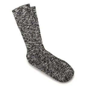 Birkenstock Women's Cotton Slub Sock Black/Grey