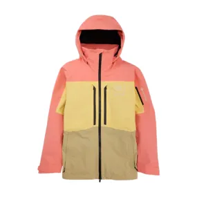 Burton 2024 Men's [ak] Swash GORE‑TEX 2L Jacket - Reef Pink/Buttermilk/Mushroom