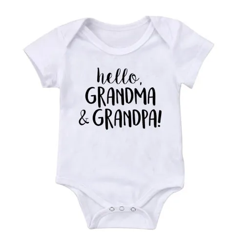 Creative Baby Outfit - Please Pass me to Grandma - Newborn Cotton Romper