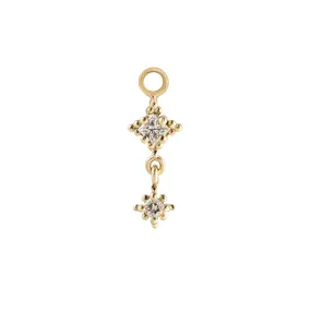 Diamond Dala Droplet Charm