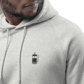 French Press | Bestickter Bio Baumwoll Männer Hoodie