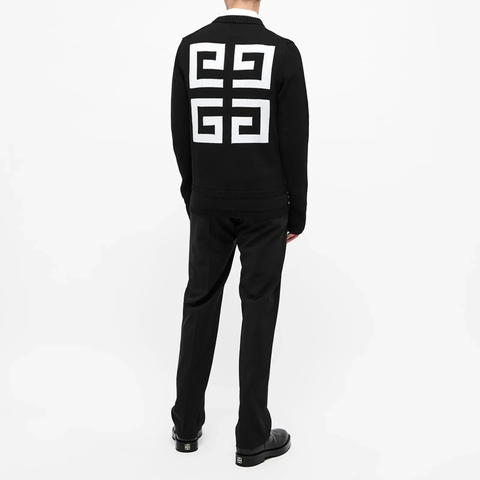 Givenchy 4G Logo Cotton Crew Knit Sweater