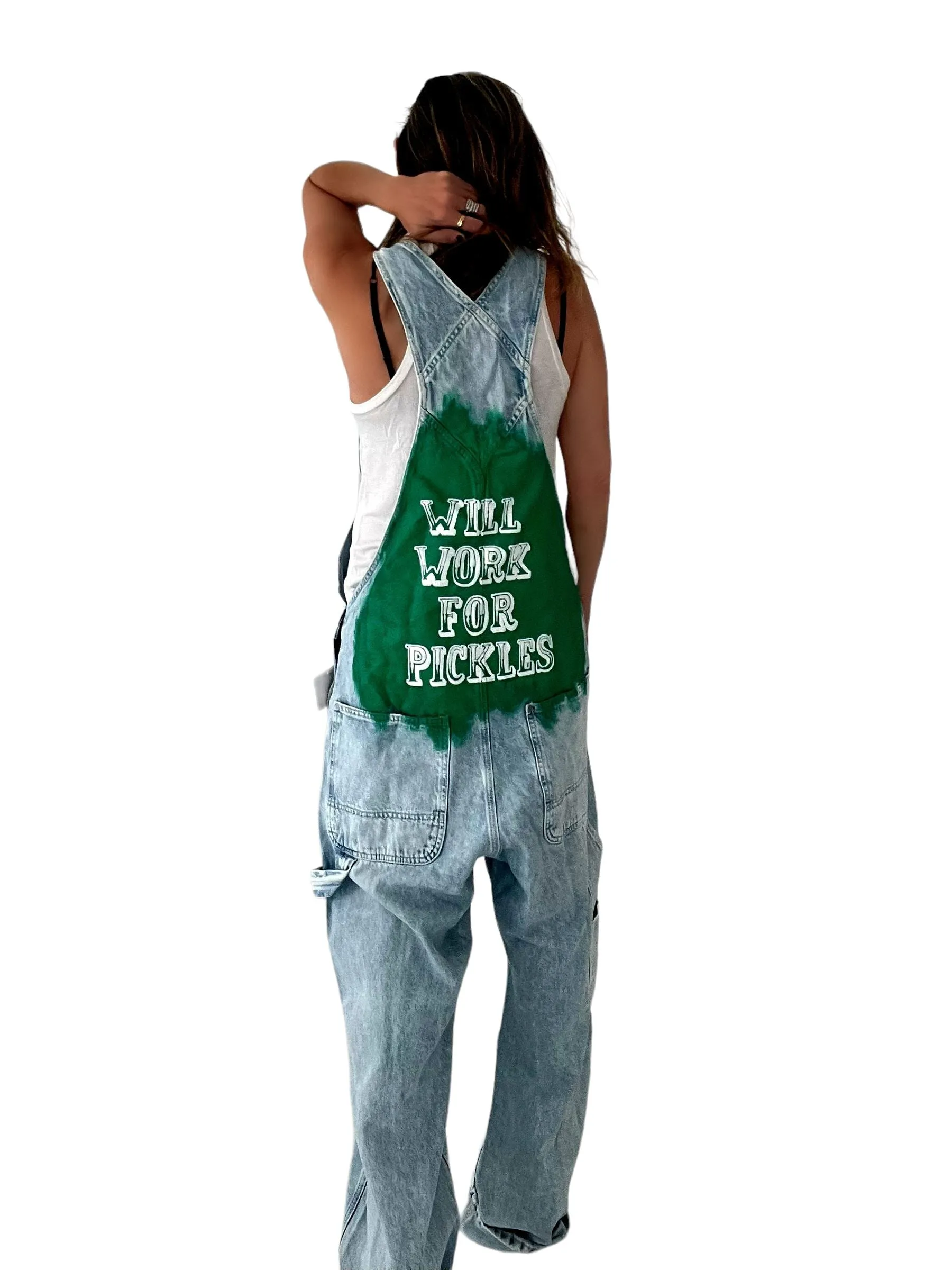 Grillo's x W G 'Will Work' Painted Overalls