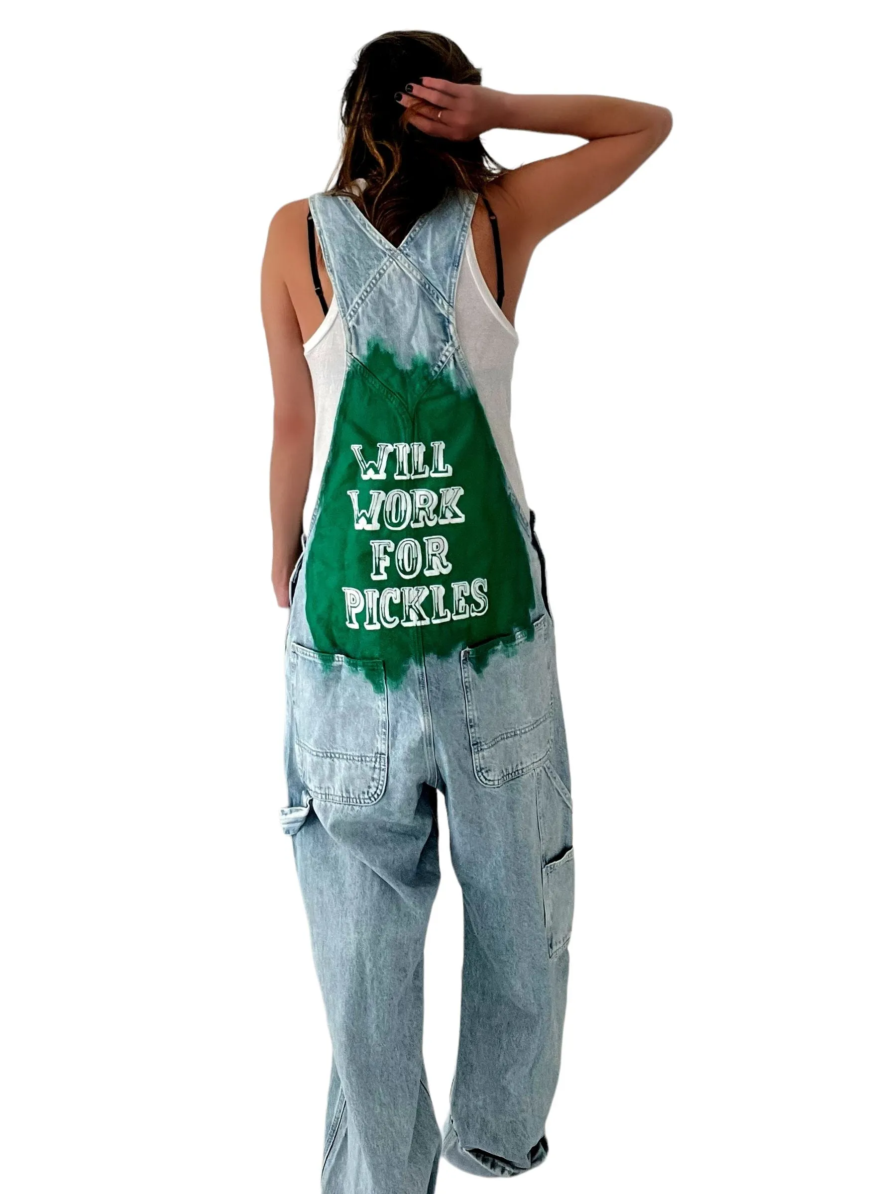 Grillo's x W G 'Will Work' Painted Overalls