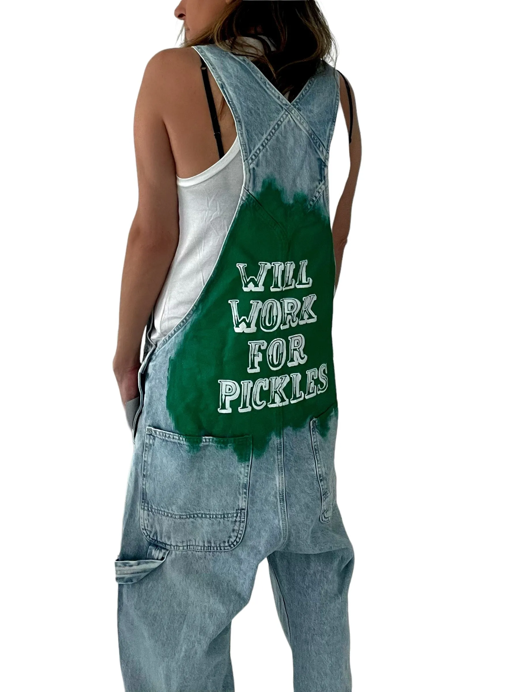 Grillo's x W G 'Will Work' Painted Overalls