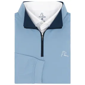 Heather Performance Q-Zip | Heather - Ice Pick Blue/Ice Pick Blue