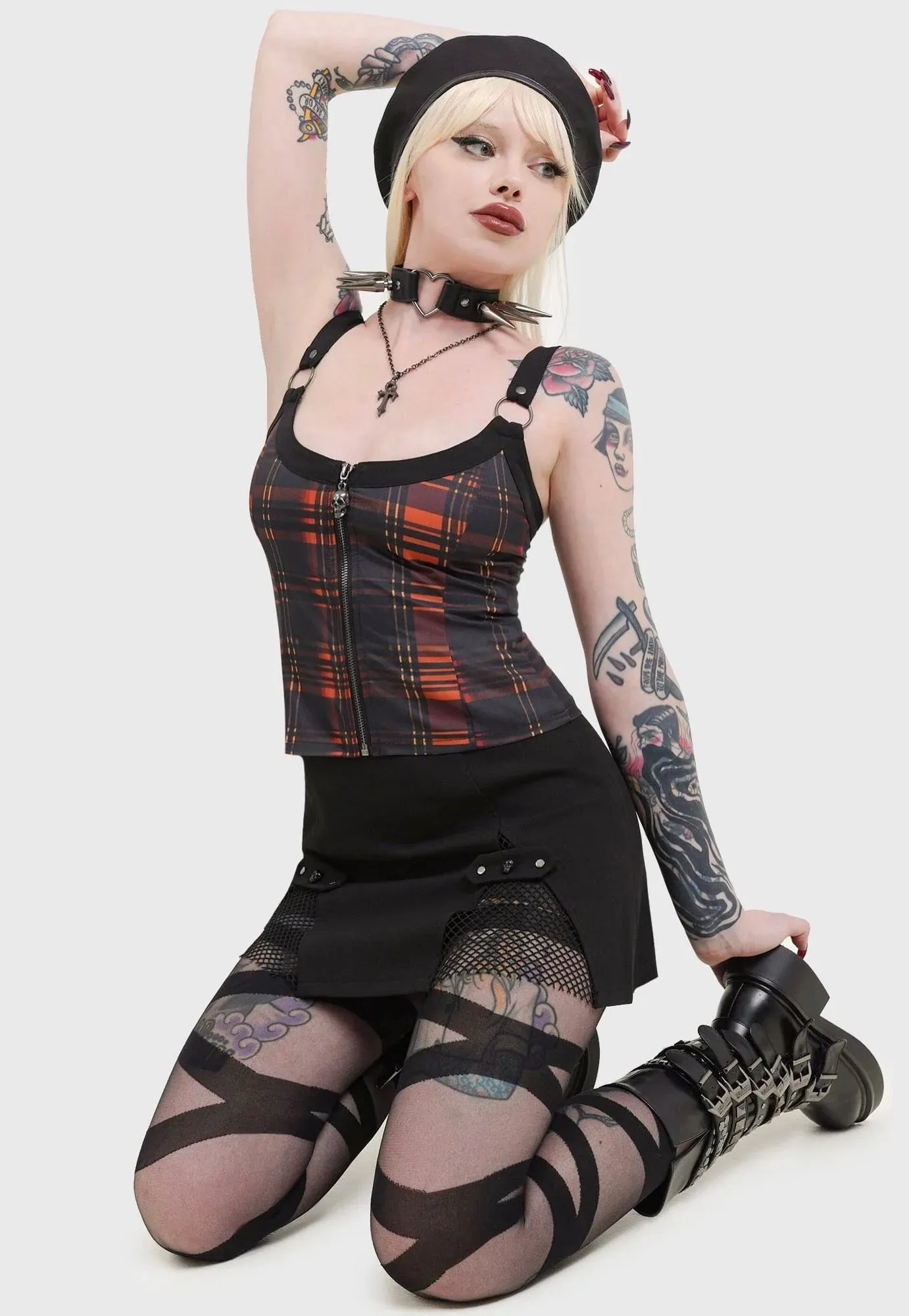 Killstar - Wrong Way Home Black - Skirt