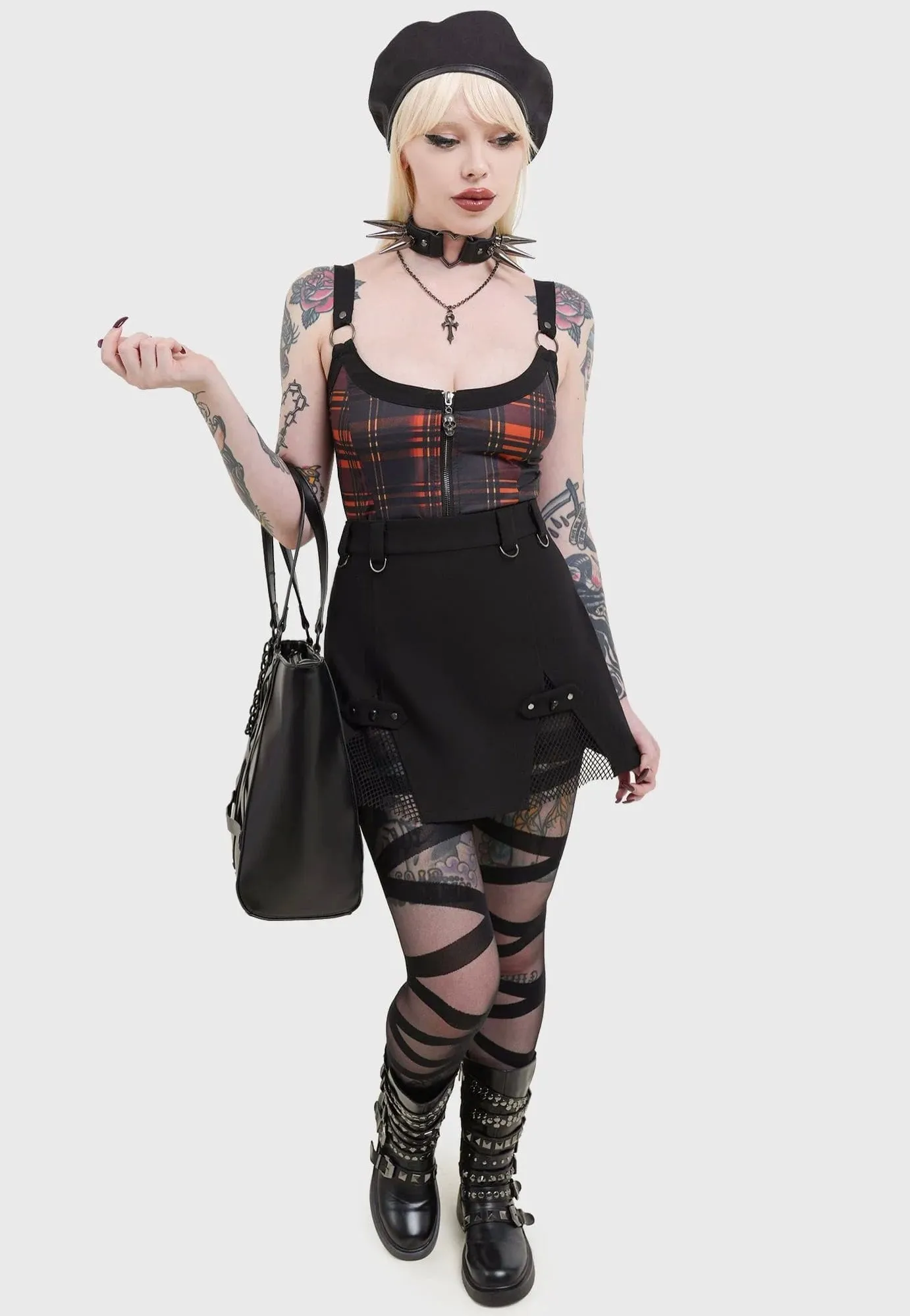 Killstar - Wrong Way Home Black - Skirt