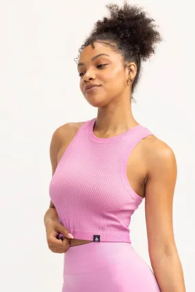 Lift 2.0 Rib Seamless Tank Musk Pink/Tan