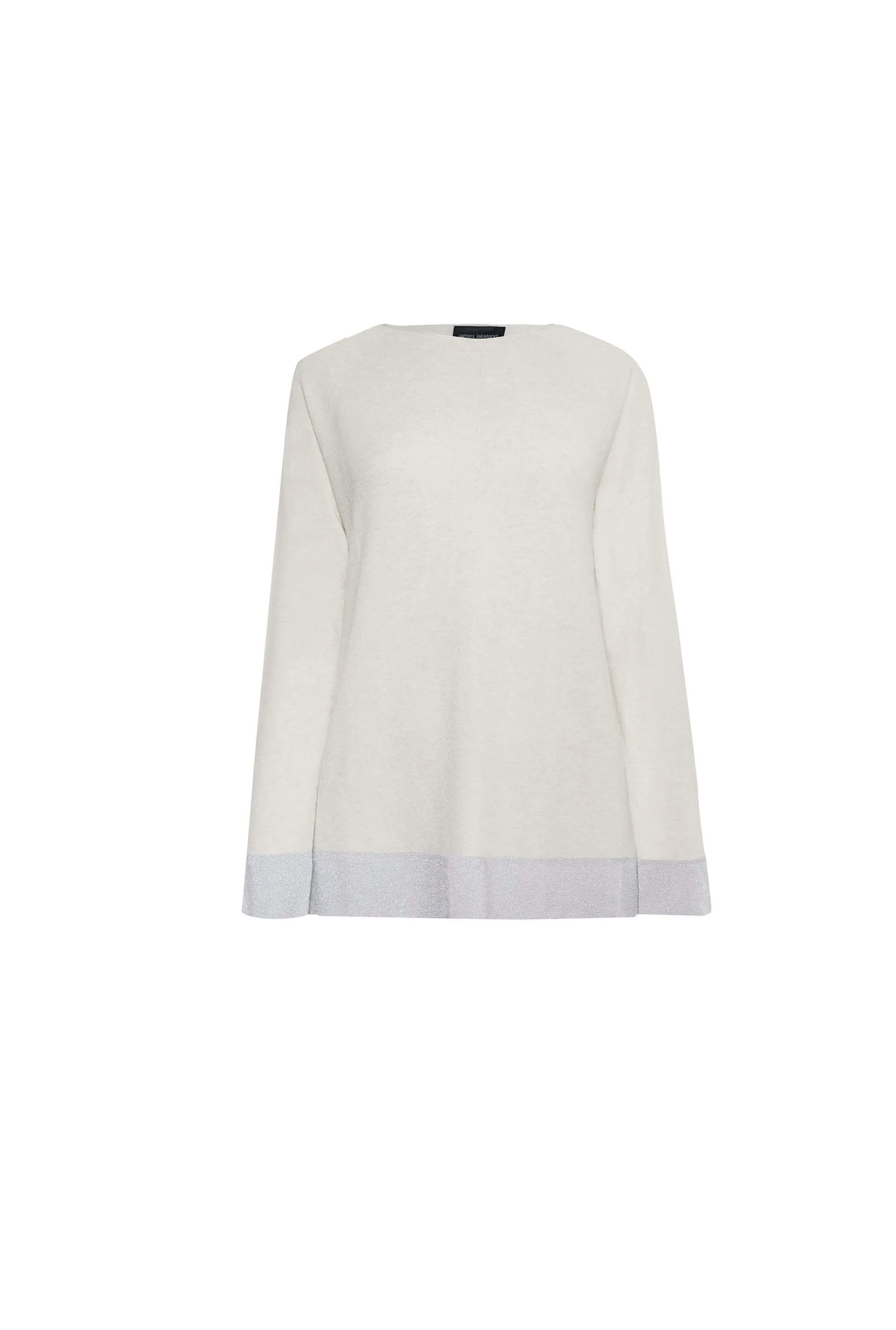 Lurex Detail Jumper Cream