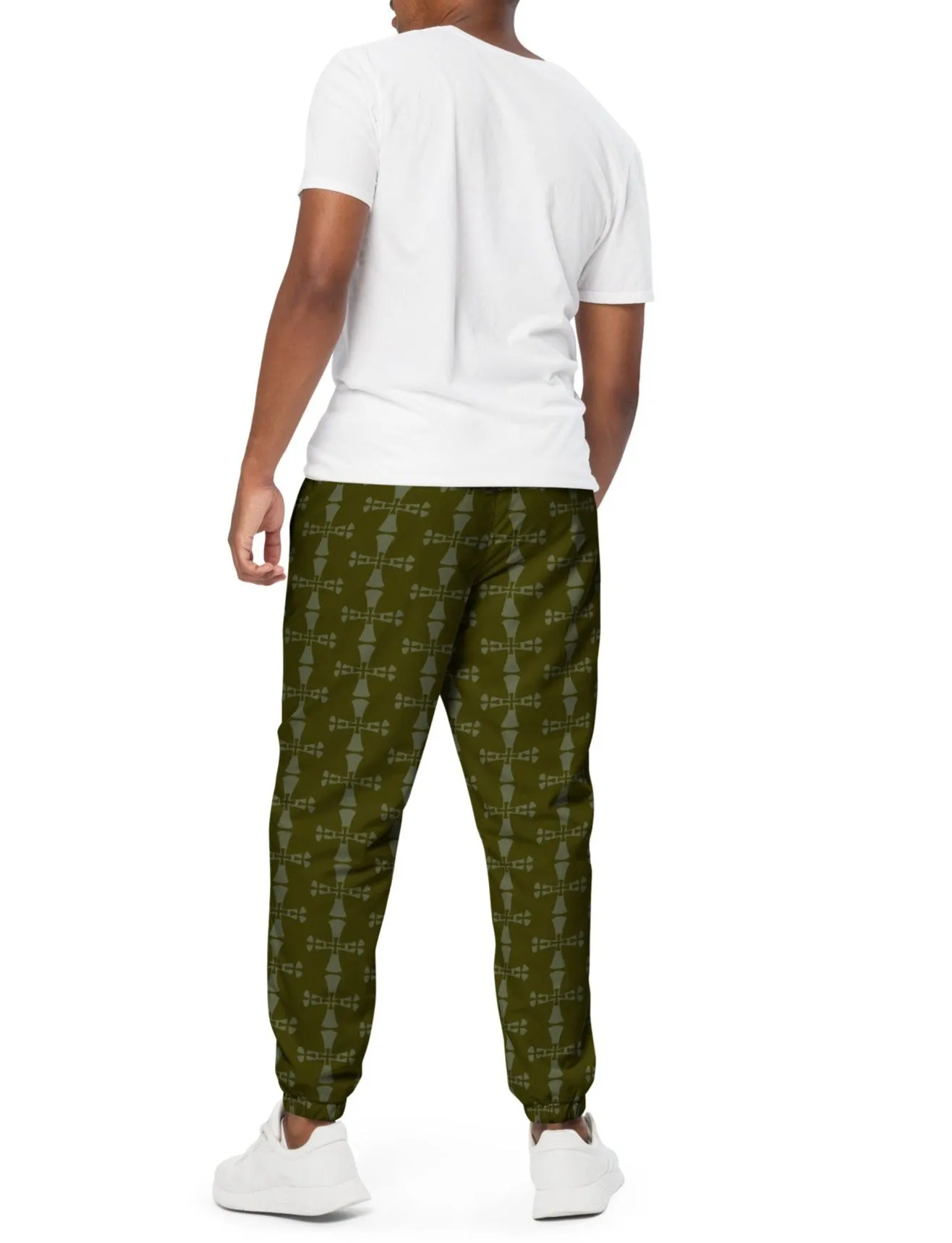 Men's track pants-Allover Crusaders Karaka Green