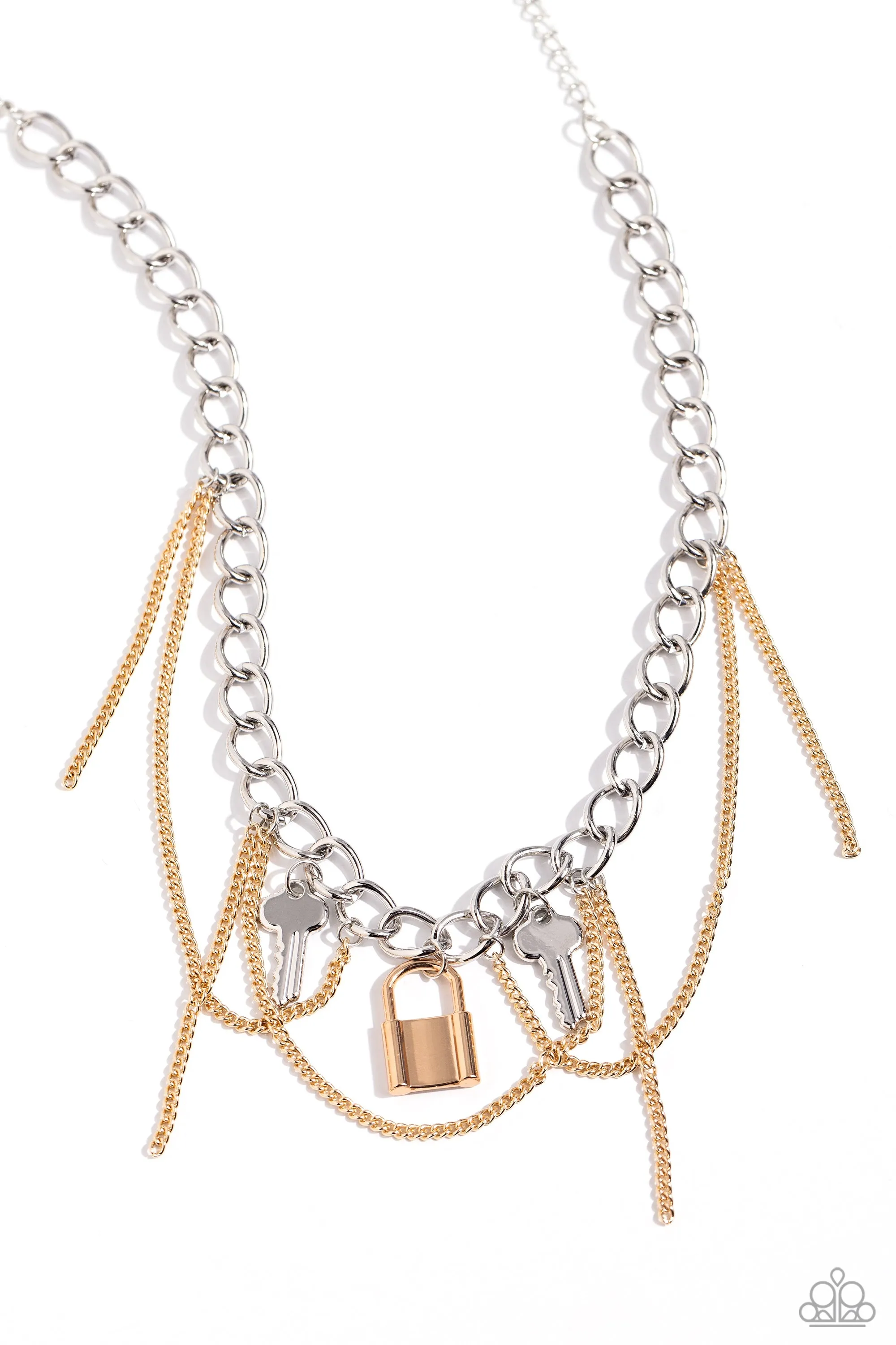 Paparazzi Against The LOCK - Multi Necklace