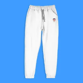 Polo Republica Men's Polo USA Emblem Embroidered Fleece Jogger Pants