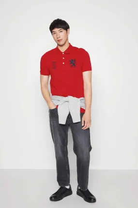 Polo Republica Men's PR Lion Logo & 5 Embroidered Polo Shirt