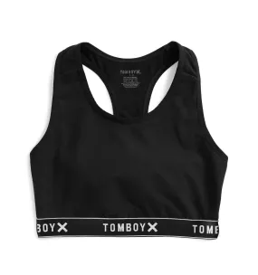 Racerback Soft Bra - Black Logo