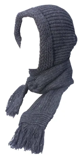 Romano nx 2-in-1 Wool Scarves for Women with Wool Cap Attached