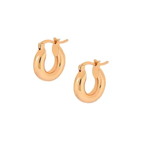 Rose Gold Jensen Hoops