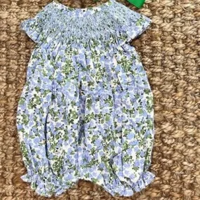 Smocked Hydrangea Romper