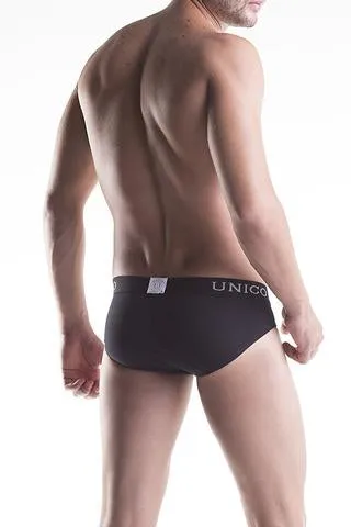 Unico Gift Set Cotton. Classic Black VEST and Classic Black BRIEF