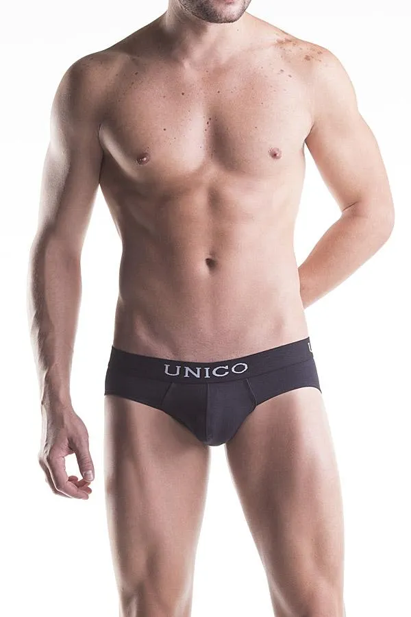 Unico Gift Set Cotton. Classic Black VEST and Classic Black BRIEF