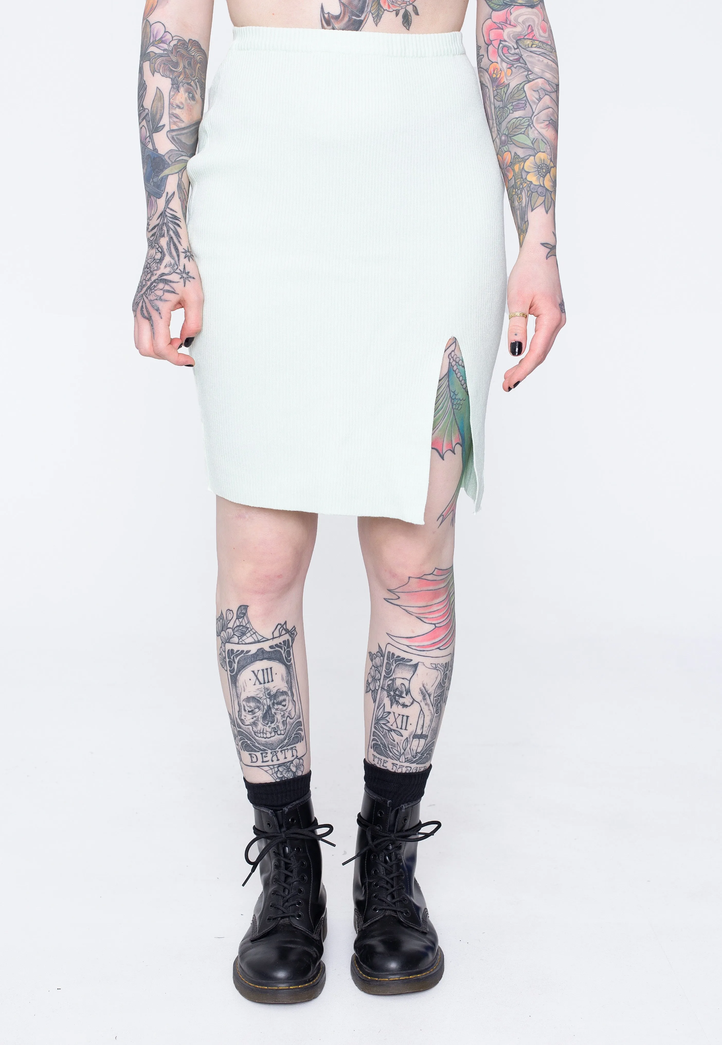 Urban Classics - Ladies Rib Knit Lightmint - Skirt